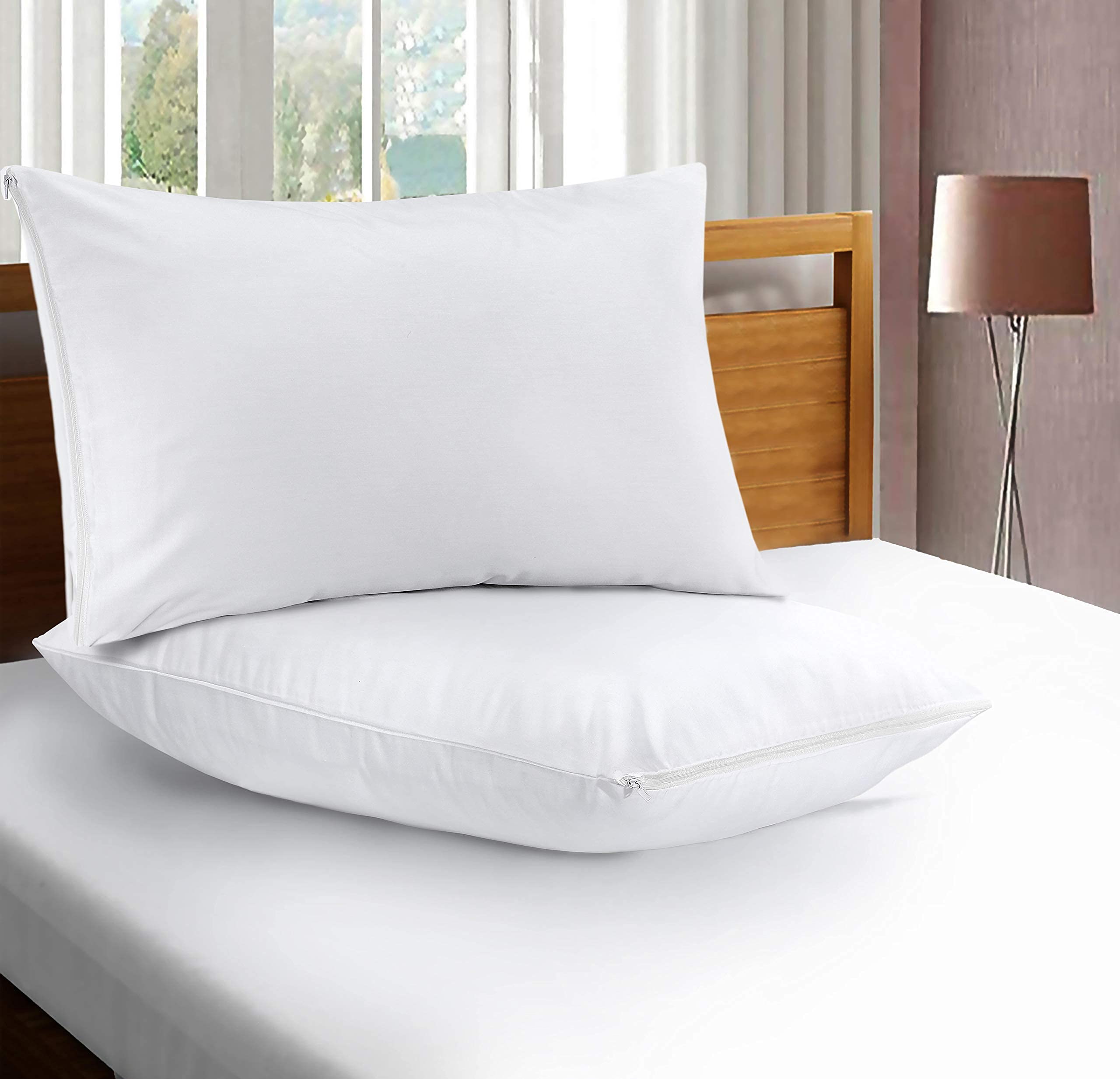 Microfibre Pillow Protectors 50x75 cm – Zipped, Packs of 2-8