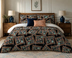 Patchwork Duvet Cover Set – Midnight Floral