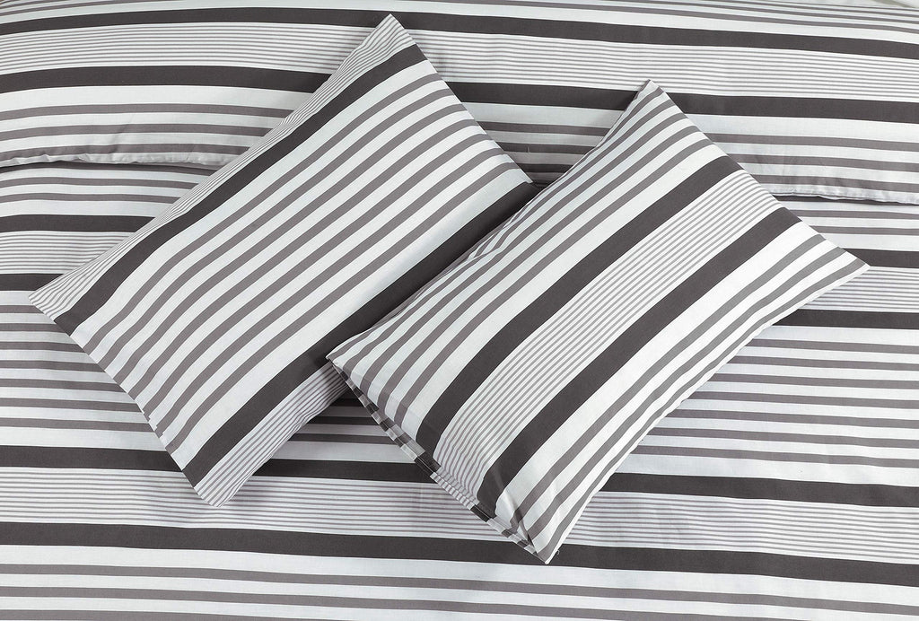 Mona Stripe Duvet Cover Set – Reversible, Single to Super King (view 2)