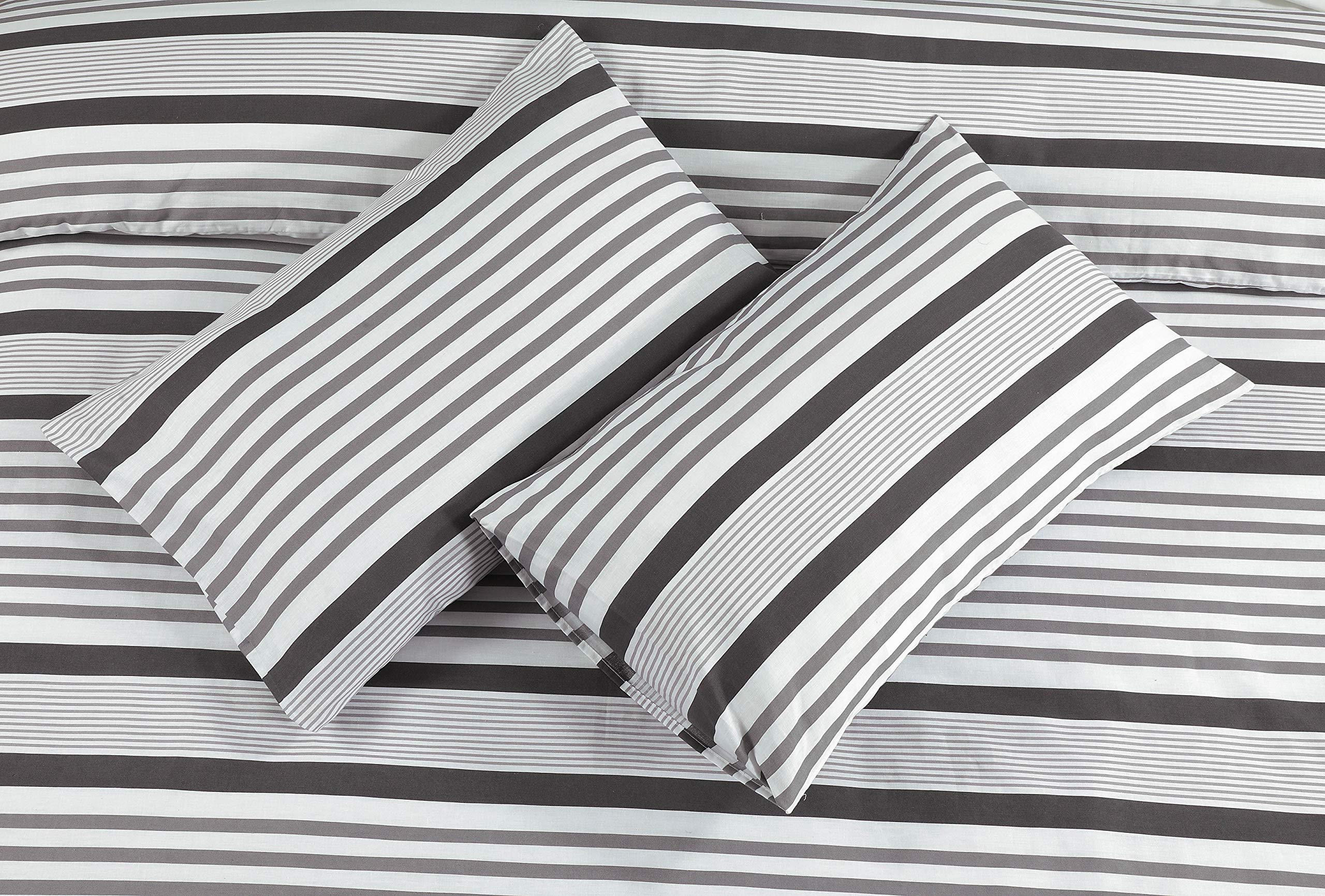 Mona Stripe Duvet Cover Set – Reversible, Single to Super King (view 2)