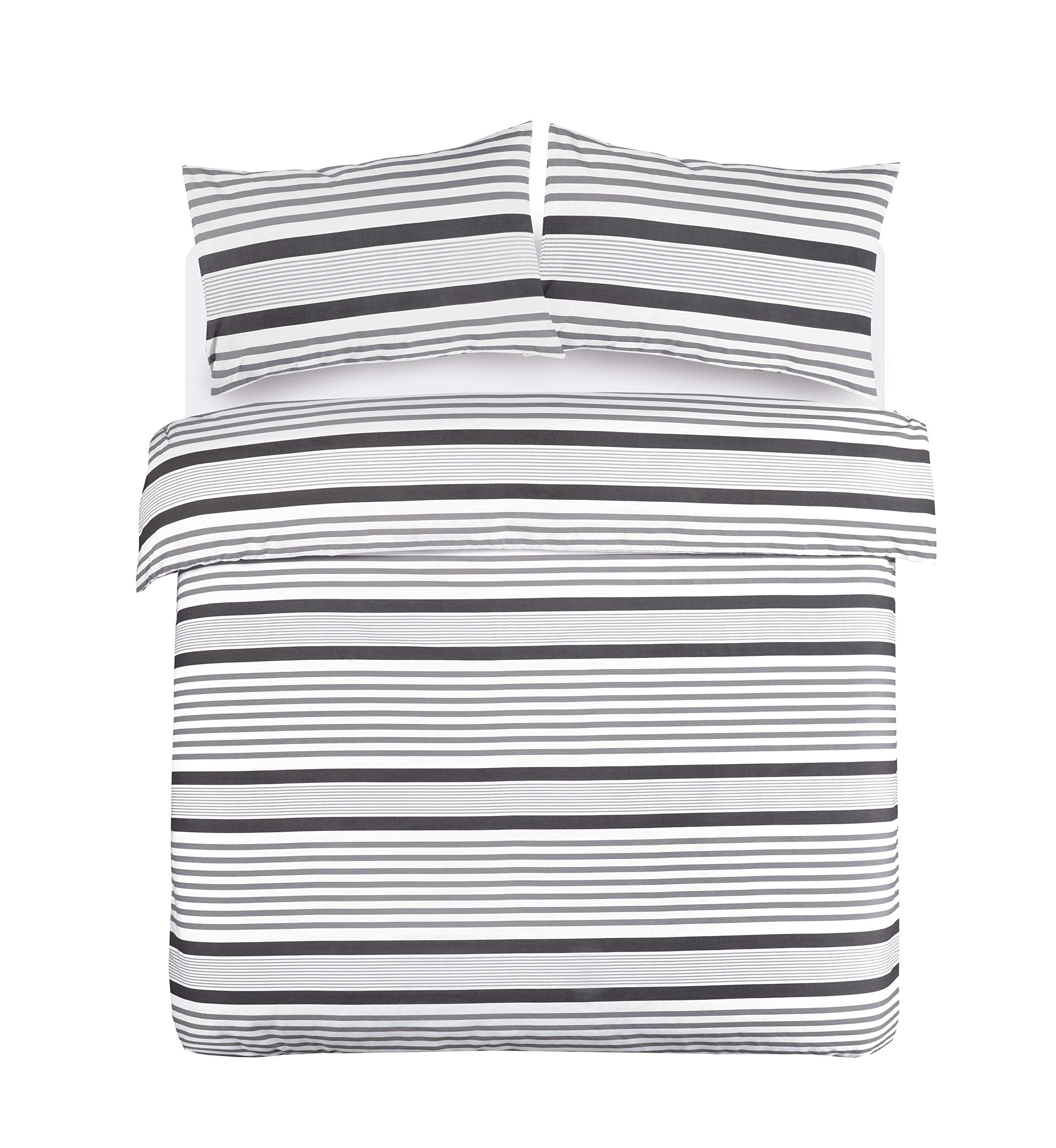 Mona Stripe Duvet Cover Set – Reversible, Single to Super King (view 3) Main image