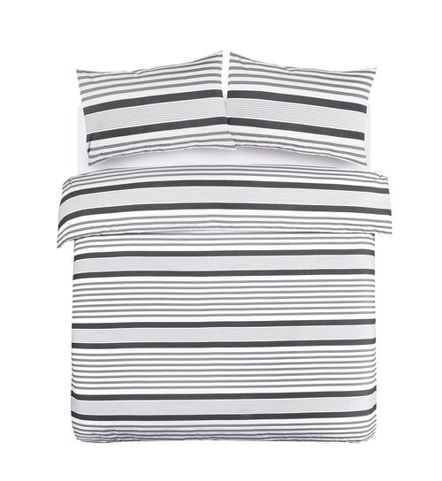 Mona Stripe Duvet Cover Set – Reversible, Single to Super King