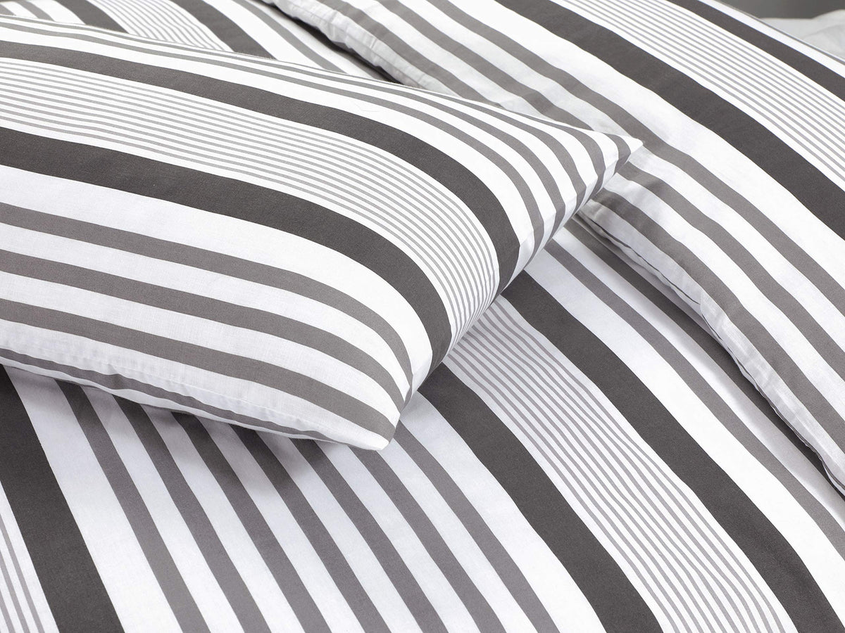 Mona Stripe Duvet Cover Set – Reversible, Single to Super King (view 4)