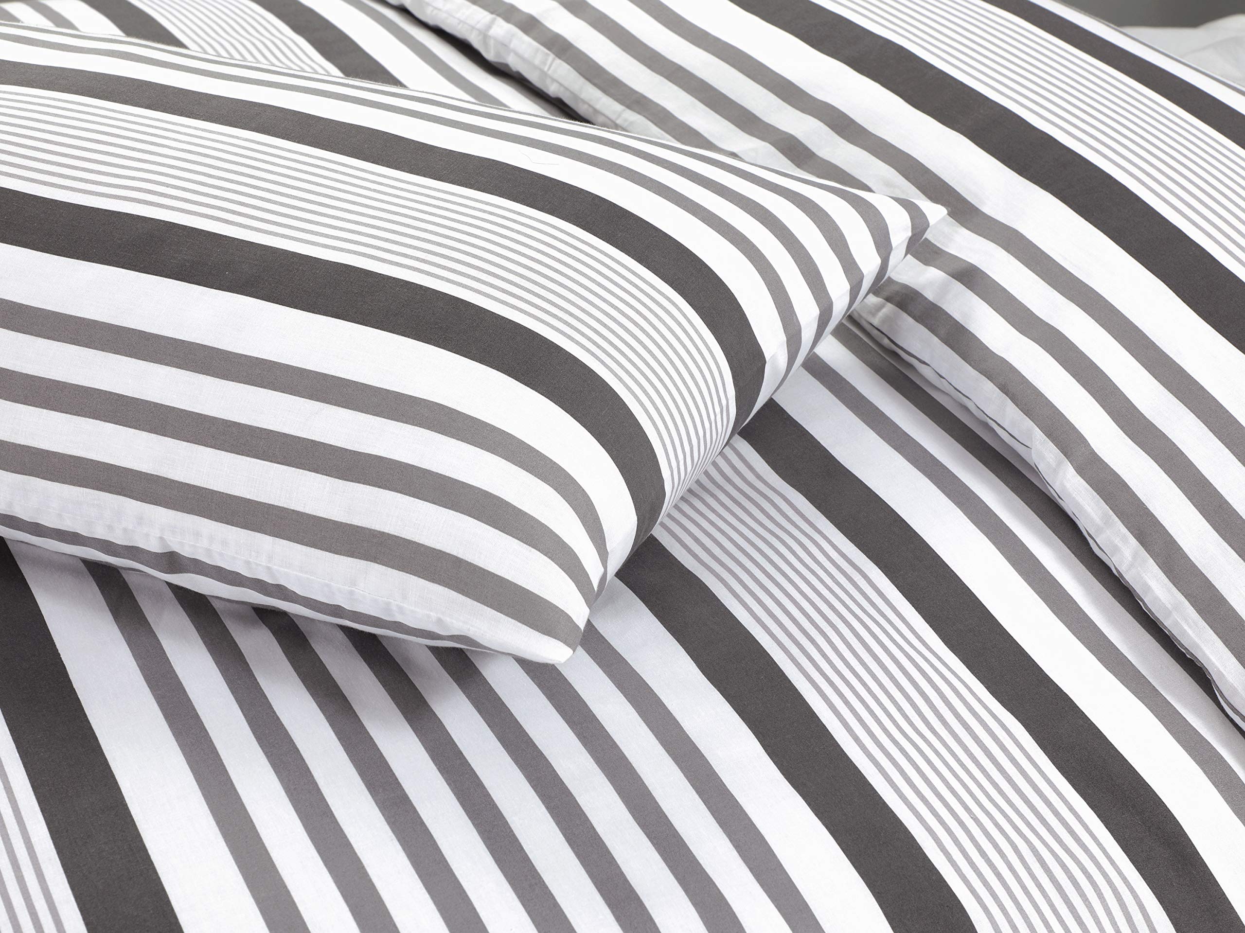 Mona Stripe Duvet Cover Set – Reversible, Single to Super King (view 4)