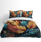 Peony Duvet Cover Set – Multi Leaves