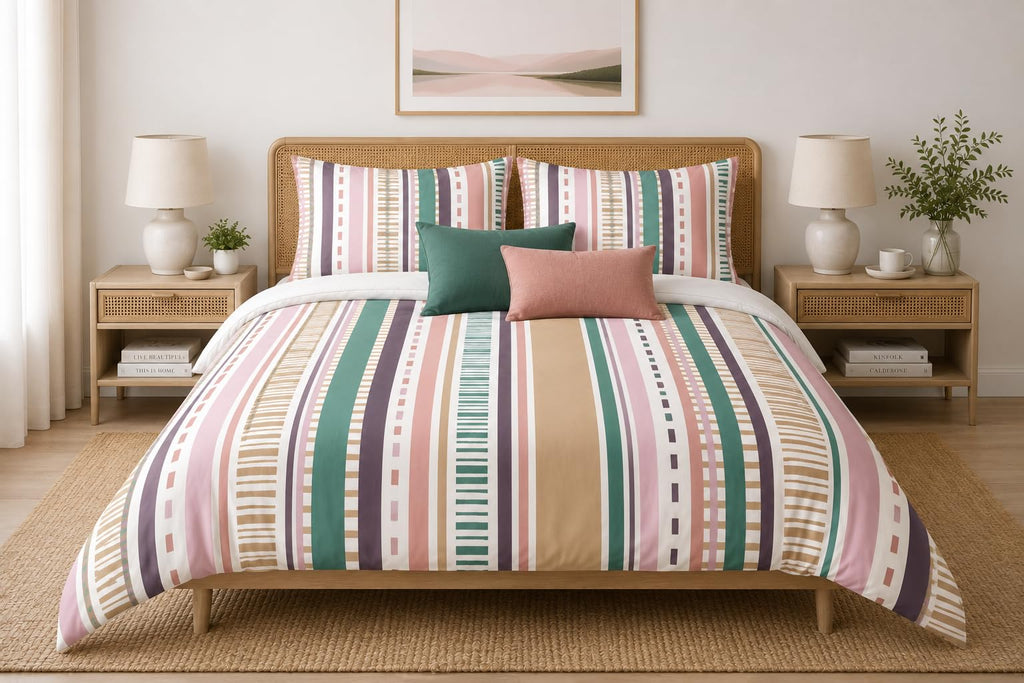 Stripe Duvet Cover Set – Multi-Design Stripe