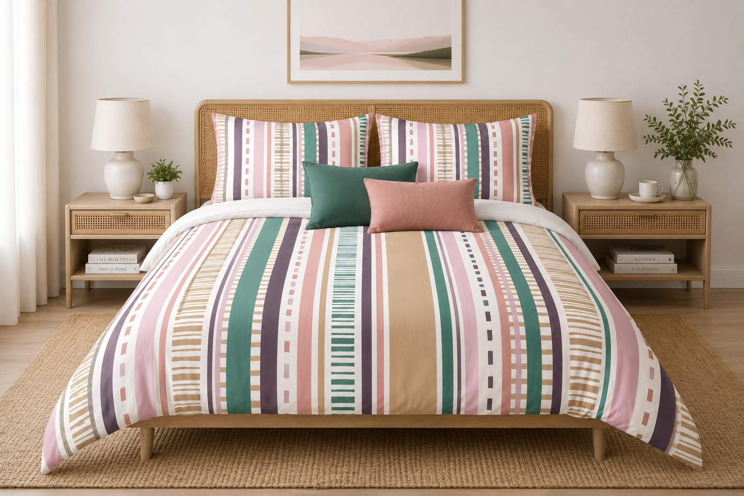 Stripe Duvet Cover Set – Multi-Design Stripe