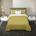 Geometric Duvet Cover Set – Mustard Geometric