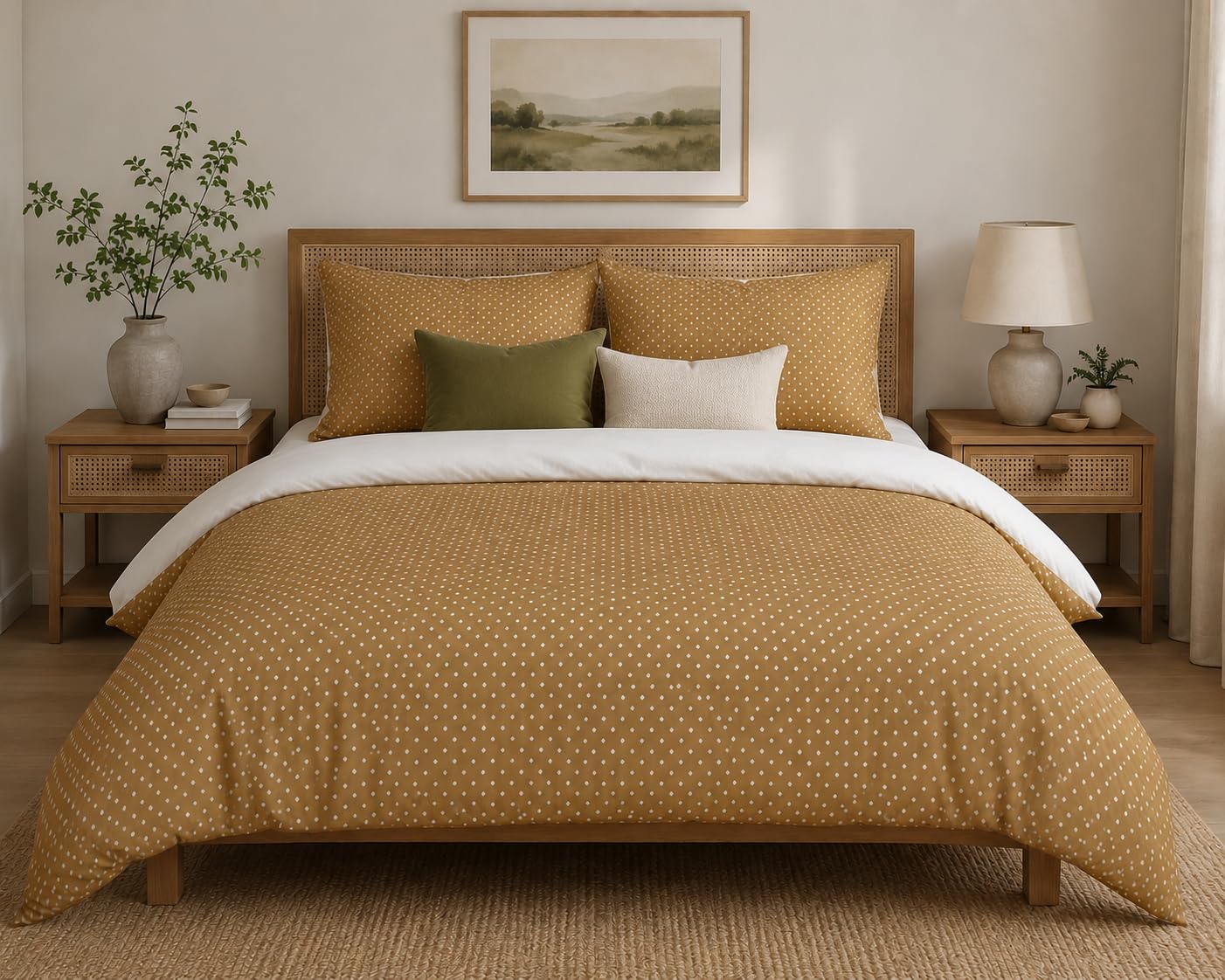 Polka Dot Duvet Cover Set – 14 Colourways, Single to Emperor Secondary image