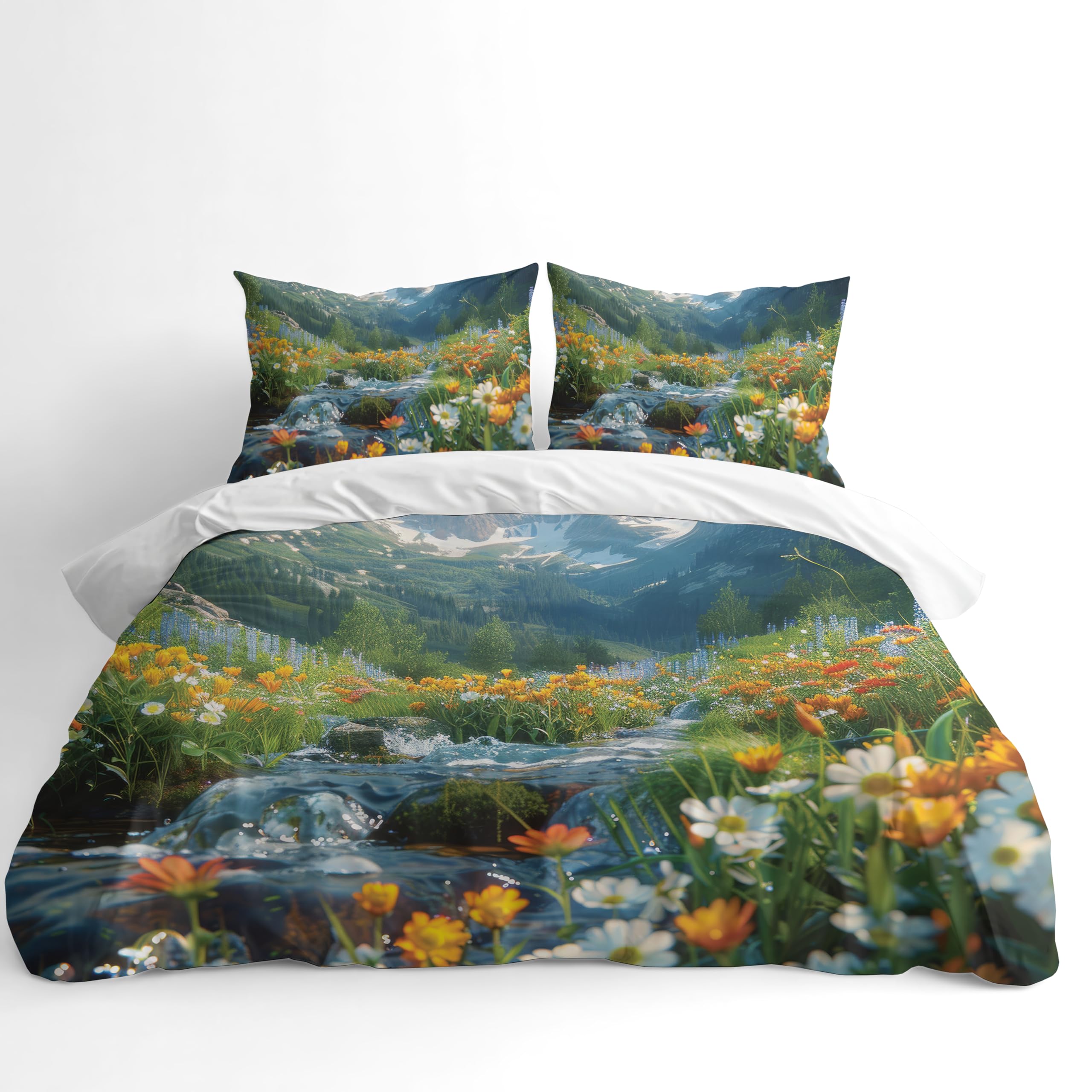 Botanical Duvet Cover Set – Nature Landscape
