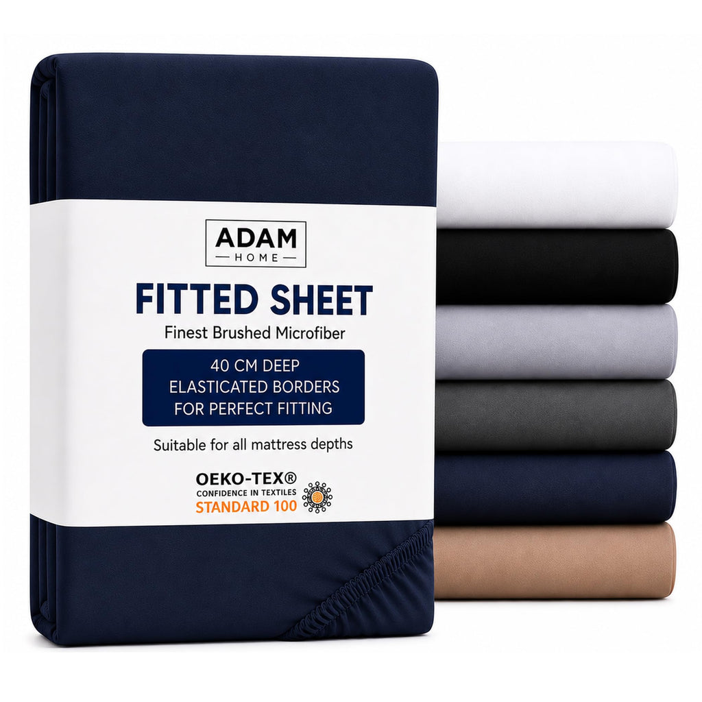 Extra Deep Fitted Sheet 40 cm – Navy Blue