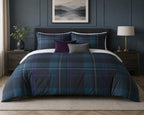 Plaid Duvet Cover Set – Navy Plaid