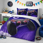 Gaming Duvet Cover Set – Neon Glow Gamepad