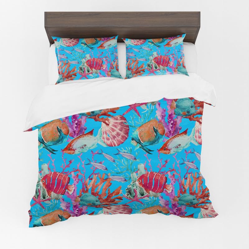 Fish Duvet Cover Set – Ocean Fishes