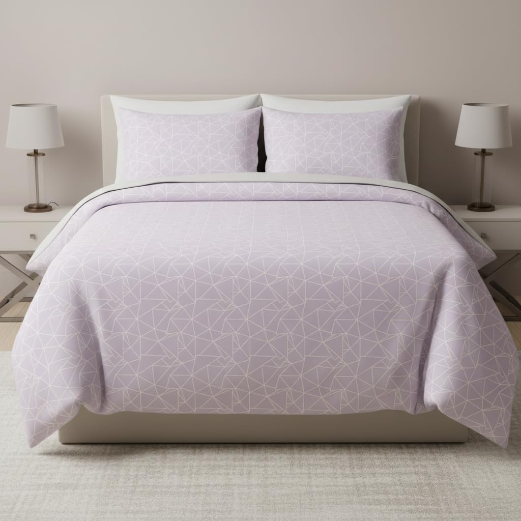 Geometric Duvet Cover Set – Orchid Geometric