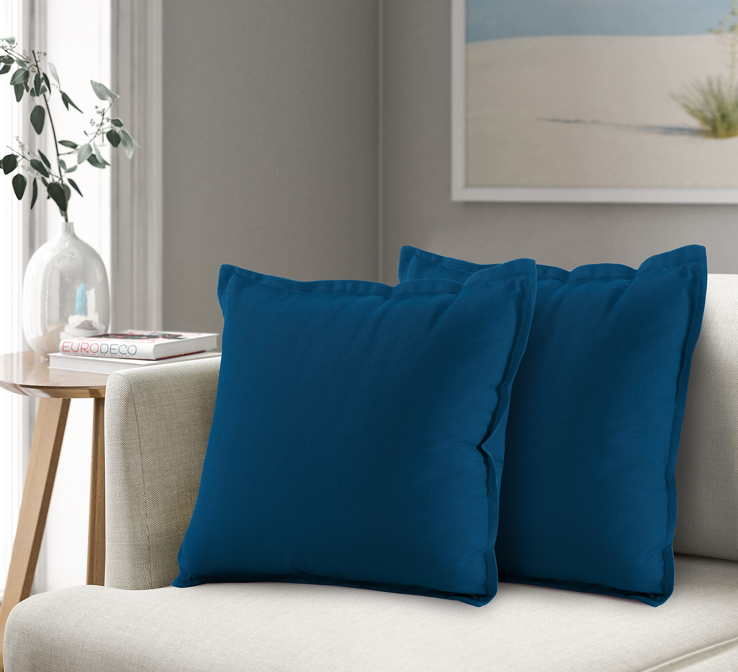 Oxford Cotton Cushion Covers 40-50 cm – 12 Colours, Set of 4