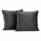 Charcoal Velvet Cushion Covers 45x45 cm – Pack of 2 and Pack of 4
