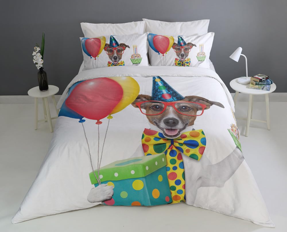 Dog Duvet Cover Set – 11 Illustrated Designs, Single to Super King Secondary image