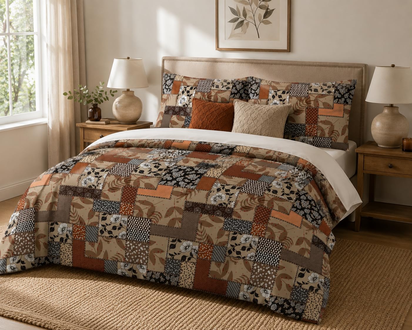 Patchwork Duvet Cover Set – 10 Designs, Single to Emperor (view 2)