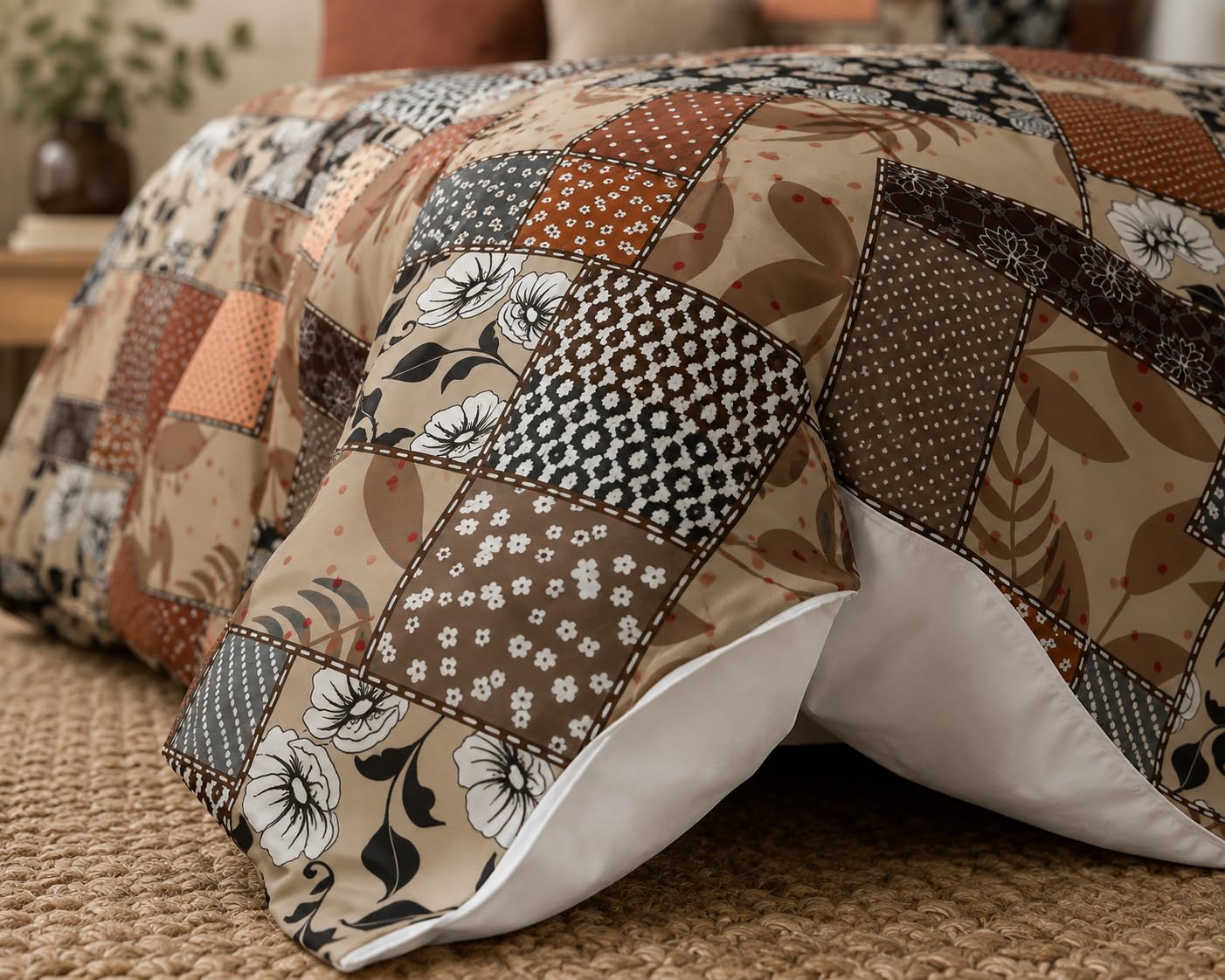 Patchwork Duvet Cover Set – 10 Designs, Single to Emperor (view 3)