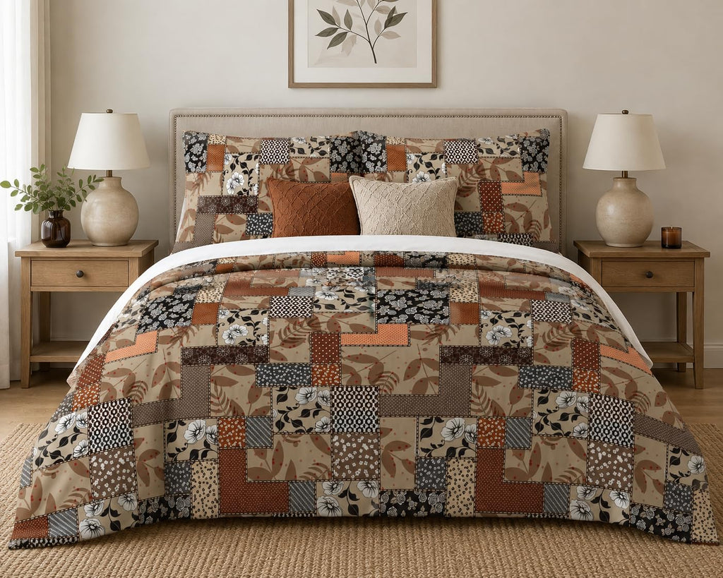 Patchwork Duvet Cover Set – 10 Designs, Single to Emperor