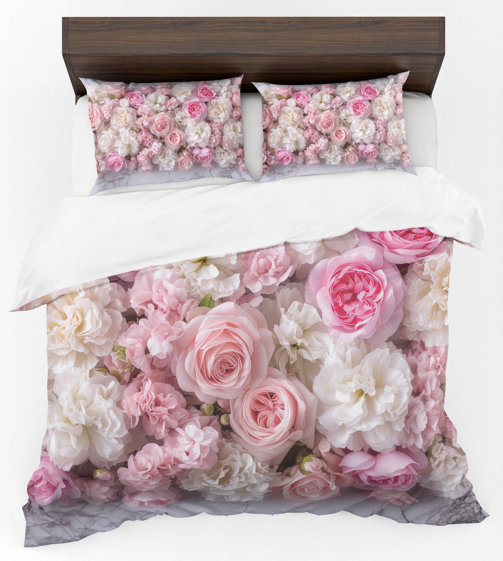 Floral Duvet Cover Set – Peonies Flower