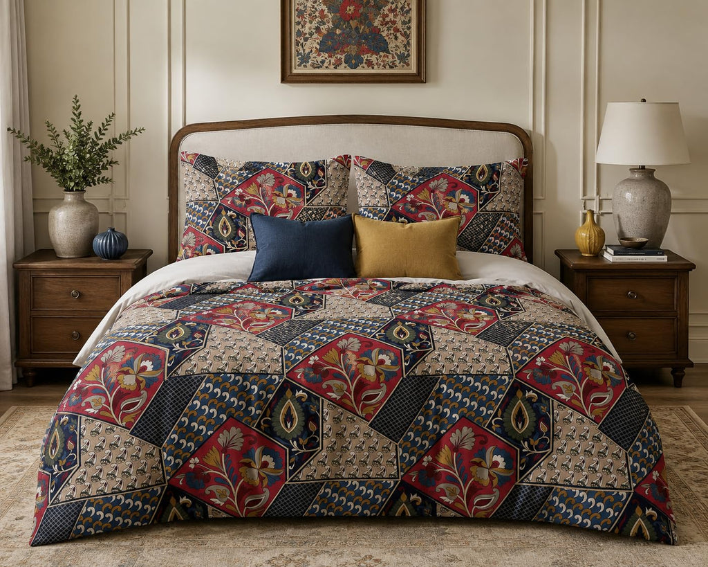 Patchwork Duvet Cover Set – Persian Floral