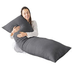 Bolster Pillow with Case – Pillow & Case Charcoal