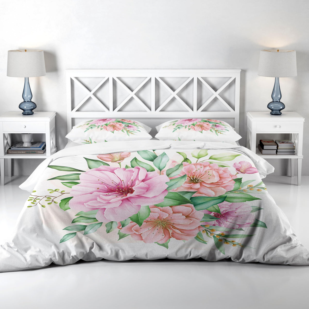 Floral Duvet Cover Set – Pink Floral