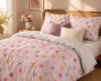 Polka Dot Duvet Cover Set – Pink Multicolour Polka Dots