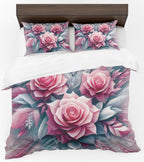 Floral Duvet Cover Set – Pink Peony