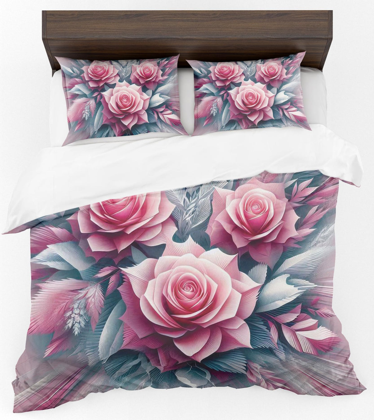 Floral Duvet Cover Set – Pink Peony