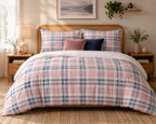 Plaid Duvet Cover Set – Pink Plaid