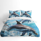 Ocean Duvet Cover Set – Playing Dolphin