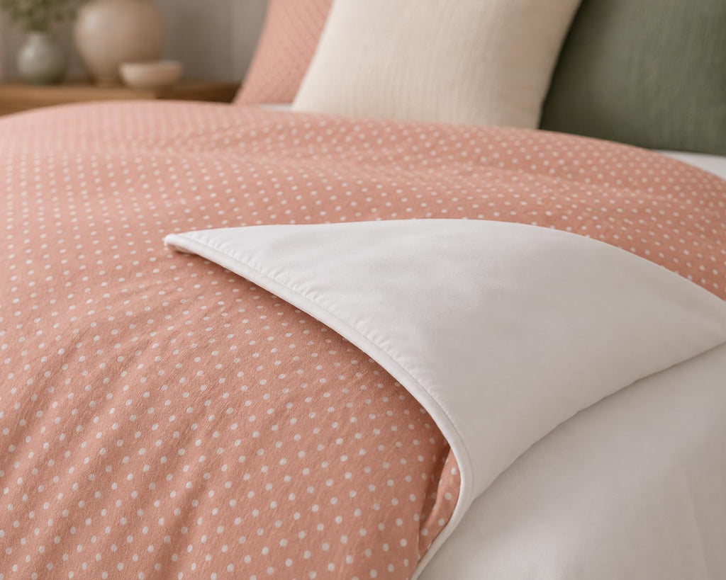Polka Dot Duvet Cover Set – 14 Colourways, Single to Emperor (view 3)
