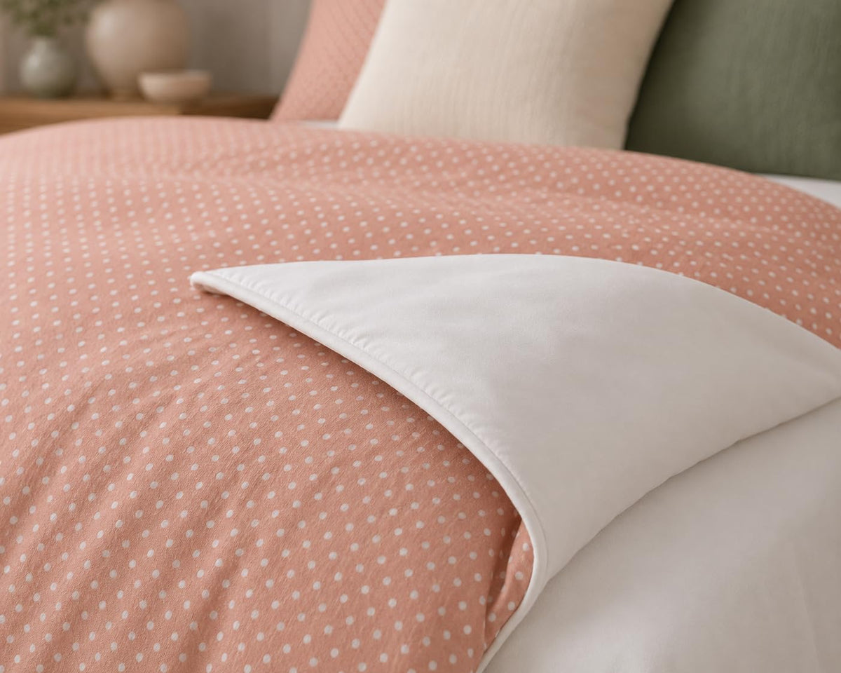 Polka Dot Duvet Cover Set – 14 Colourways, Single to Emperor (view 3)
