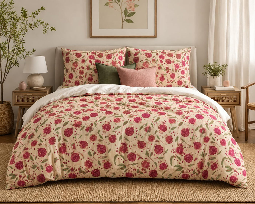 Fruit Duvet Cover Set – Pomegranate