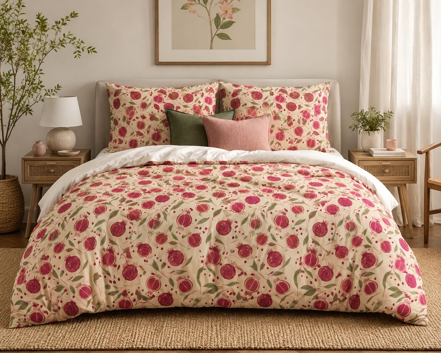 Fruit Duvet Cover Set – Pomegranate