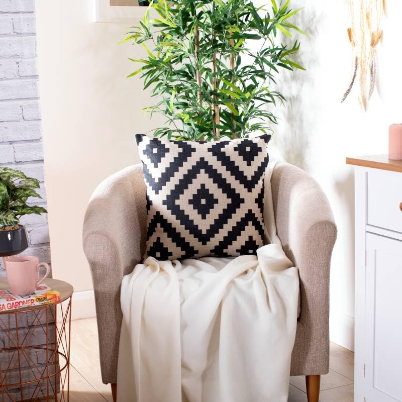Printed Cushion Covers 45x45 cm – Artugal & Chevron, Pack of 4 (view 2)