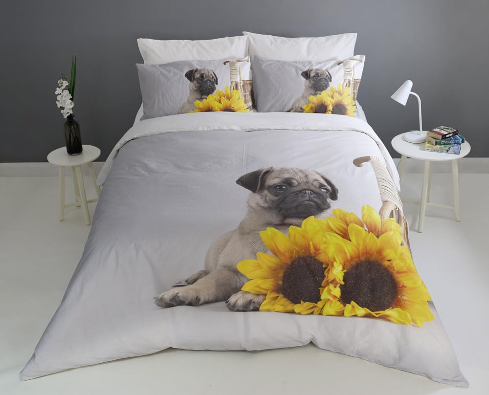 Dog Breed Duvet Cover Set – 18 Designs, Single to Super King Secondary image
