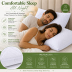 Quilted Pillow Protectors 50x75 cm – Polycotton, Packs of 2-8 (view 4)