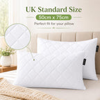 Quilted Pillow Protectors 50x75 cm – Polycotton, Packs of 2-8