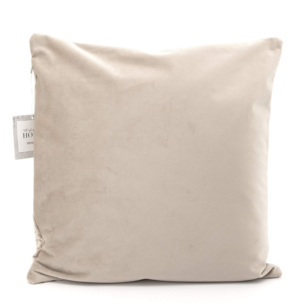 Quilted Velvet Cushion Covers 43x43 cm – 5 Colours, Packs of 2 & 4