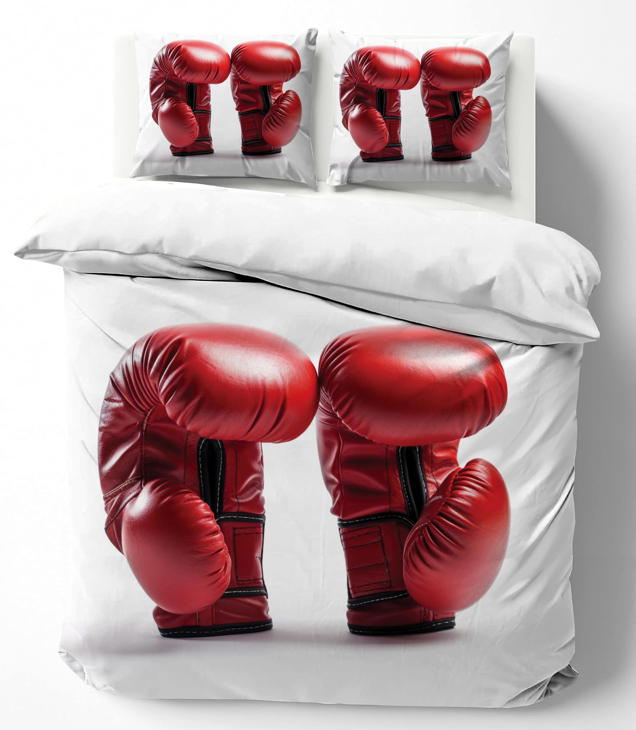 Boxing Gloves Duvet Cover Set – Red Boxing Gloves
