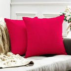 Oxford Cotton Cushion Covers 40-50 cm – Red