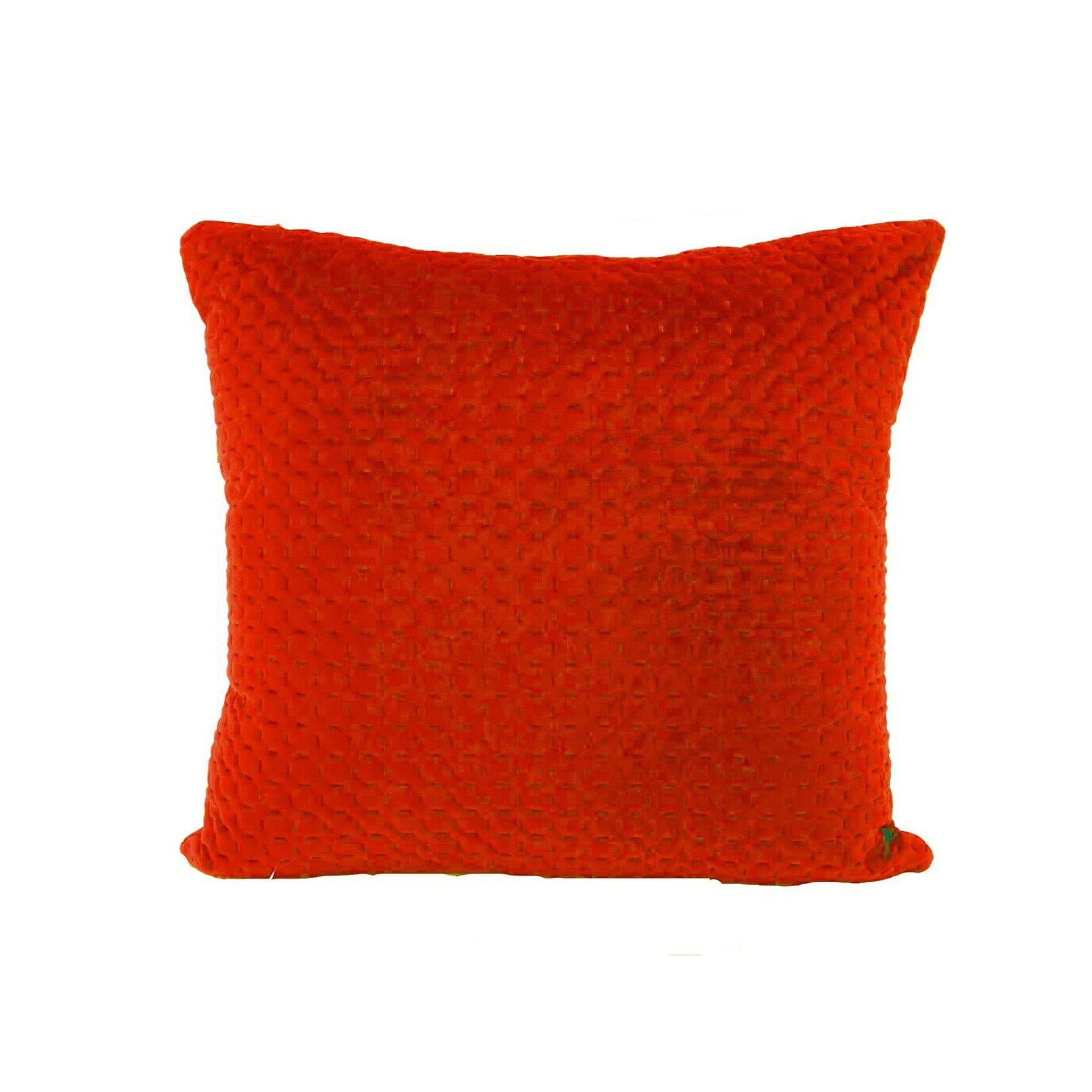 Quilted Velvet Cushion Covers 43x43 cm – Red