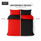 Reversible Duvet Cover Set with Fitted Sheet – 7 Colours, Single to Super King (view 10)