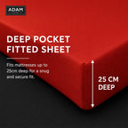 Reversible Duvet Cover Set with Fitted Sheet – 7 Colours, Single to Super King (view 12)