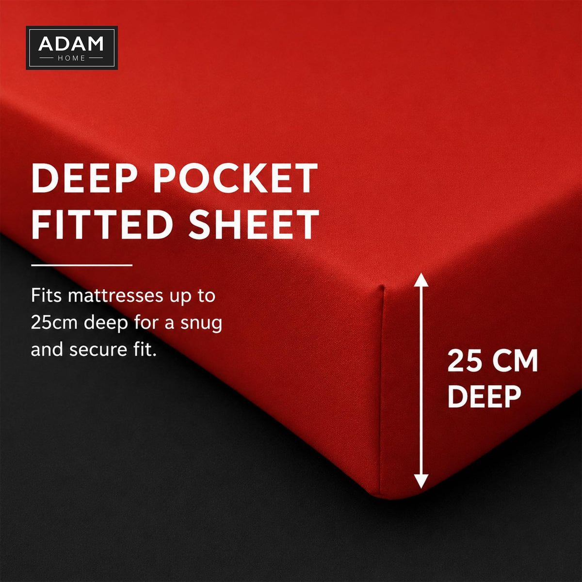 Reversible Duvet Cover Set with Fitted Sheet – 7 Colours, Single to Super King (view 12)