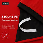 Reversible Duvet Cover Set with Fitted Sheet – 7 Colours, Single to Super King (view 14)